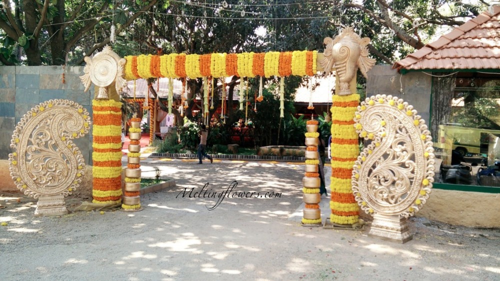 Wedding Entrance Decoration At Balan Farms Bangalore